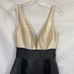 IEENA simple formal dress with a deep v and a A line waist